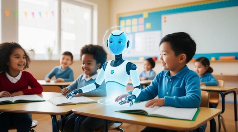 आर्टिफिशियल इंटेलिजेंस और शिक्षा में बच्चों को पढ़ाता AI रोबोट और शिक्षक की बदलती भूमिका